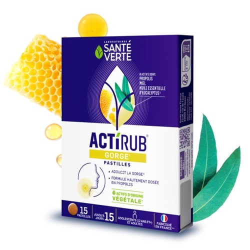 ACTIRUB pastilles pour la gorge 15