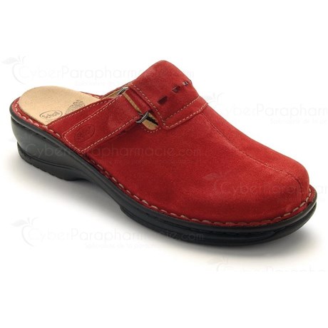 Mules d'intérieur AGATHE Rouge