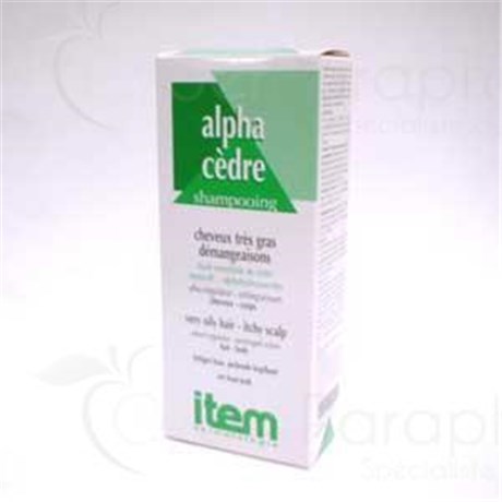 ITEM ALPHA CEDAR, Shampoo seboregulator, antiregraissage. - Fl 200 ml