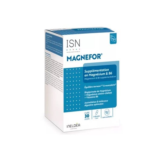 Magnefor 90 Capsules Nervousness and muscle fatigue ISN Ineldea