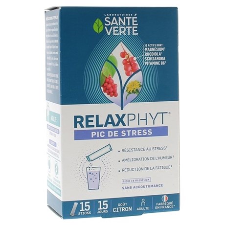 RELAXPHYT Stress Peak 15 Green Health Sticks