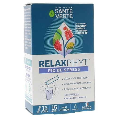 RELAXPHYT Stress Peak 15 Green Health Sticks
