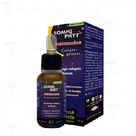 SOMNI'PHYT MELATONINE promotes sleep - dropper 15 ml