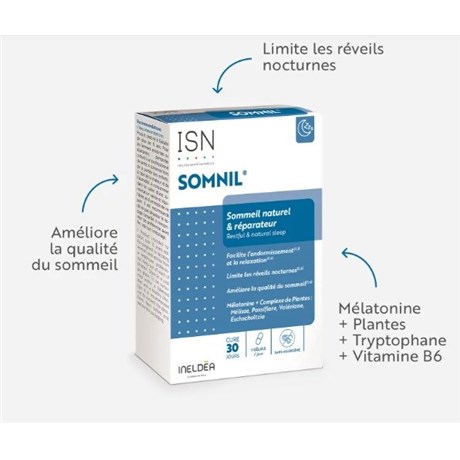 SOMNIL Natural and restorative sleep 30 vegetable capsules