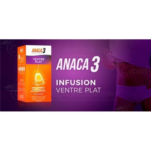 Anaca 3 Infusion Ventre Plat 24 Sachets