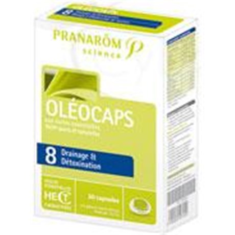 OLÉOCAPS 8 DRAINAGE &amp; detoxification, capsule, food supplement with essential oils. - Bt 30