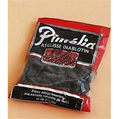 PIMÉLIA RÉGLISSE DIABLOTIN, Gomme adoucissante réglisse diablotin. - sachet 110 g