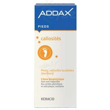 ADDAX PIEDS CALLOSITÉS CRÈME KÉRATOLYTIQUE KERACID, Crème podologique anticallosité. - tube 50 ml