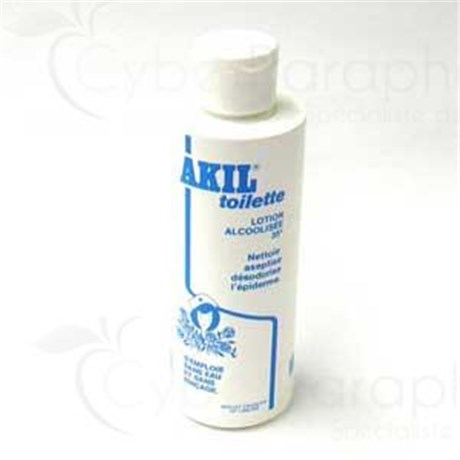 AKILTOILETTE, Lotion alcoolisée nettoyante, aseptisante et désodorisante. - fl 200 ml
