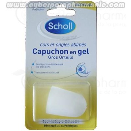 CAPUCHON en GEL Gros orteil cors et ongles abimés NON DIS