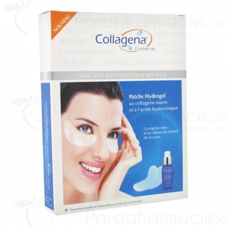 PATCH HYDROGEL contour yeux, boite 16x2, + 1 flacon serum réparateur