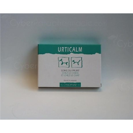 URTICALM CYNOPHAR, Comprimé antiprurigineux, pour chien et chat. - bt 24