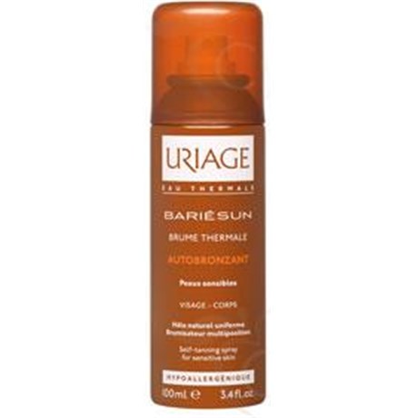 BARIÉSUN PEAUX SENSIBLES AUTOBRONZANT BRUME THERMALE, Brume thermale autobronzante à l'eau thermale d'Uriage. - spray 100 ml