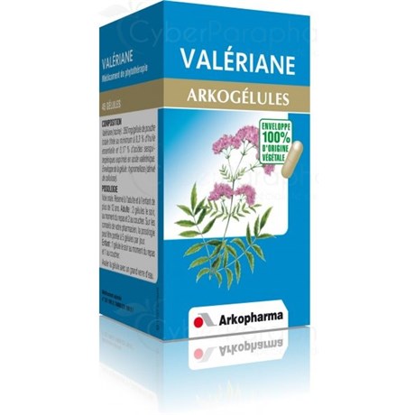 ARKOGÉLULES VALÉRIANE Médicament Trouble du sommeil Nervosité Boîte 150 gélules
