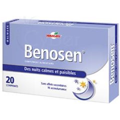 BENOSEN WALMARK, Comprimé, complément alimentaire apaisant et relaxant à base de plantes. - bt 40