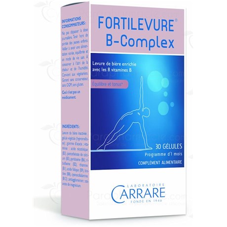 FORTILEVURE B-COMPLEX, gélules, boite de 30