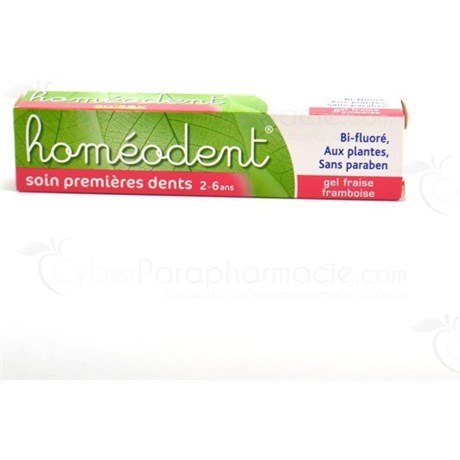 HOMEODENT 2-6 years child toothpaste raspberry 50ml