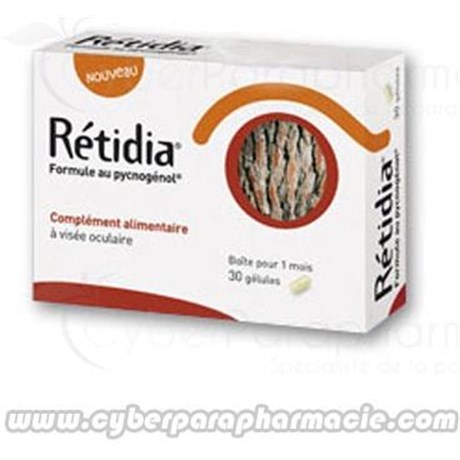RETIDIA Protection of the retina and its vessels 30 caps