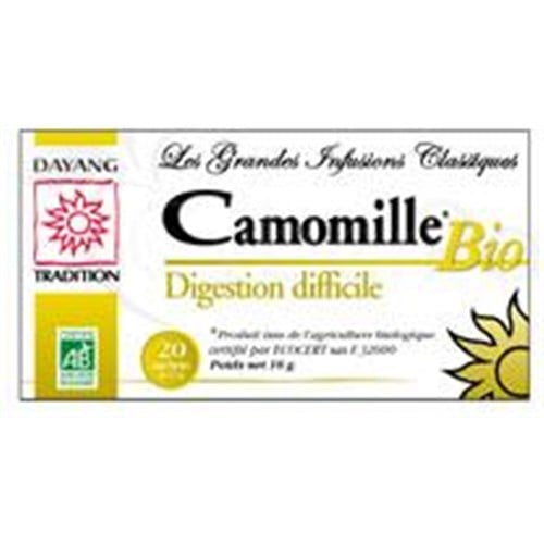 DAYANG BREWING CLASSIC BIO CAMOMILLE, chamomile, tea bags. - Bt 20
