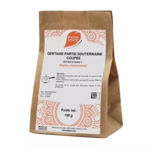 GENTIANE IPHYM Gentian root, bulk, cut, 100 g bag