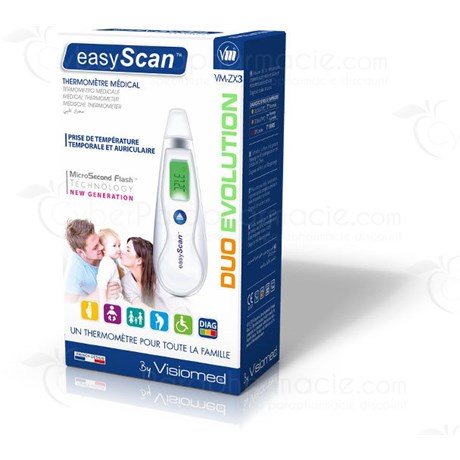 EasyScan DUO Evolution Thermomètre temporal et auriculaire VM-ZX1