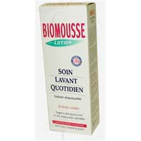 BIOMOUSSE LOTION, Lotion moussante dermoprotectrice pour usage intime, pH 5,5 tamponné. - fl 500 ml