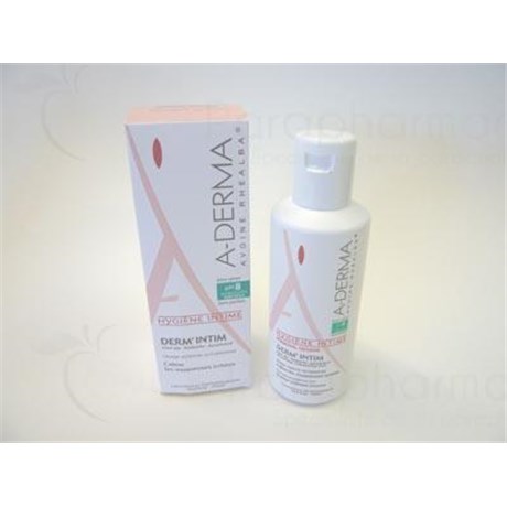 DERM'INTIM ADERMA HYGIÈNE INTIME, Gel de toilette apaisant pour usage intime à l'avoine Rhéalba, pH 8. - fl 200 ml