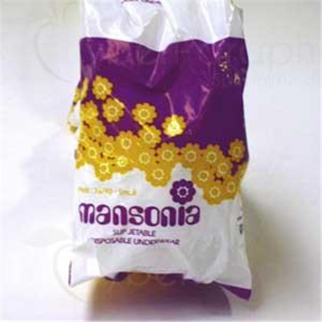 MANSONIA, Slip périodique à usage unique. taille 1, 36 - 40 - chapelet 5