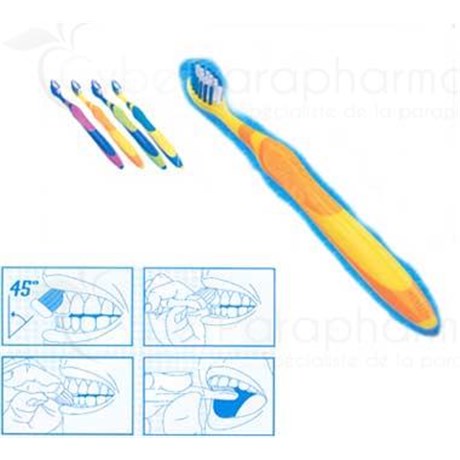 GUM TECHNICAL JUNIOR Toothbrush with Quad-Grip handle for children, 4 rows - unit