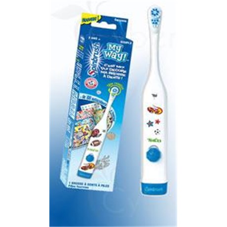 Spinbrush MY WAY, brush teeth electric battery, decorating for boy. - Unit