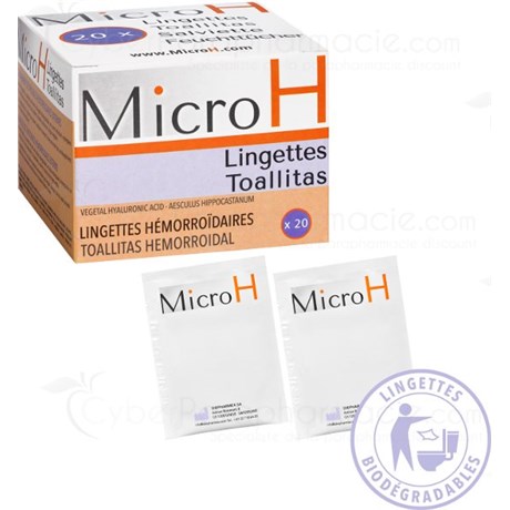 MICRO H LINGETTES HÉMORROÏDAIRES X20