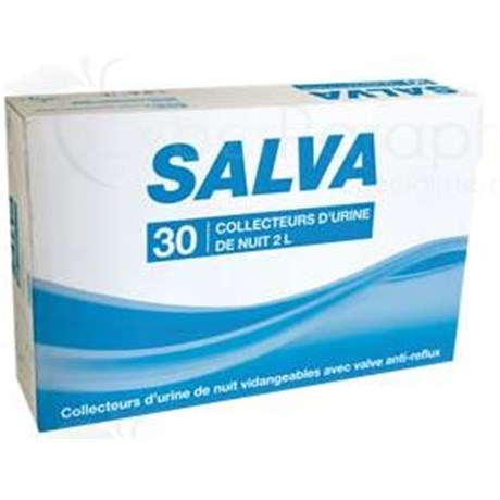 SALVA POCHE, Poche à urine vidangeable de jour ou de nuit, 2 l. - bt 30