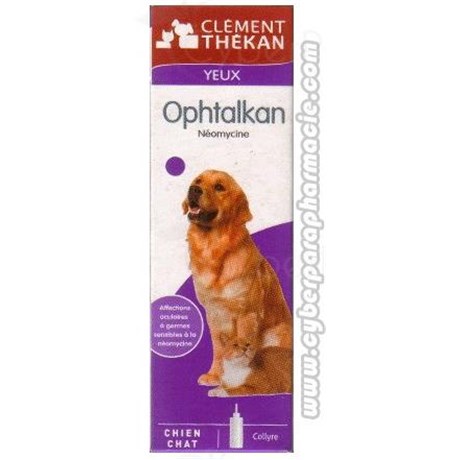 OPHTALKAN Affections occulaires collyre chien cha