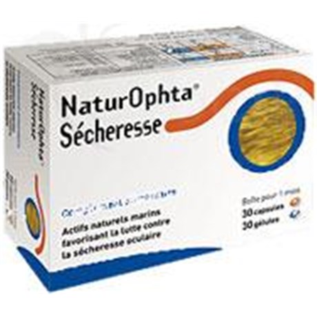 NATUROPHTA SÉCHERESSE, Capsule + gélule, complément alimentaire à visée oculaire. - bt 60