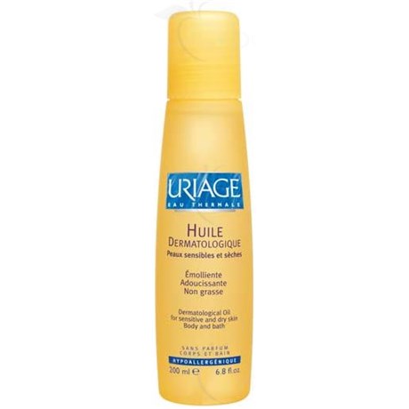 URIAGE OIL DERMATOLOGIQUE, body oil or bath oil. - Fl 200 ml