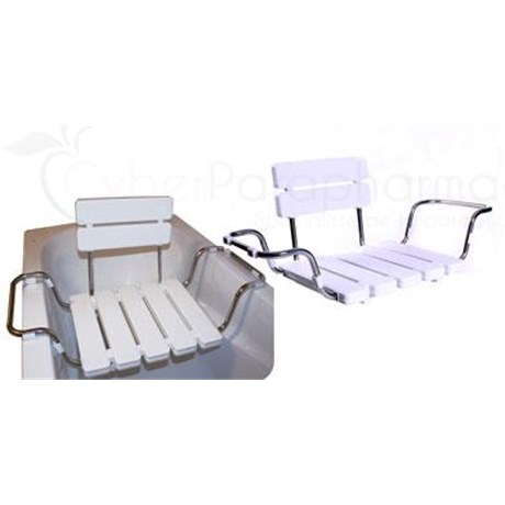 OBANA, suspended bath seat with backrest - unit