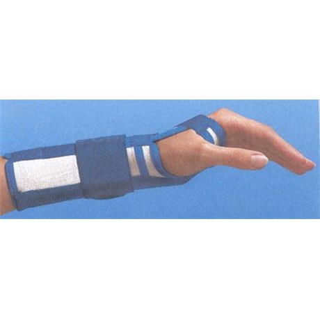 Orthoflex Thämert, Brace static wrist splint with malleable, long white and navy blue, left off - unit