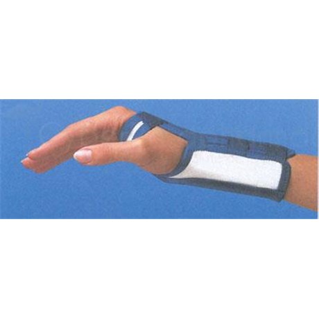 Orthoflex Thämert, Brace static wrist splint with malleable, white and navy blue short, straight, medium - unit