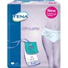 TENA SILHOUETTE EXTRA, Slip absorbant jetable pour incontinence urinaire légère à modérée, femme. large, taille 46 - 56 (ref. 796307-02) - sac 7