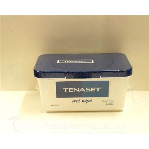 TENASET WET WIPE, wipe impregnated with a cleansing solution. - Bt 48