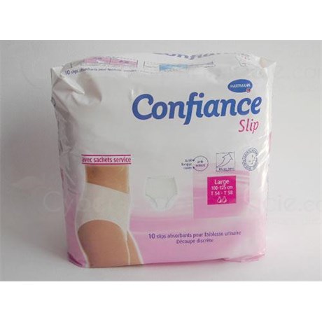 TRUST SLIP Slip absorbent with discreet cut and elastic waistband. size 3 wide (ref. 168664) - bag 10